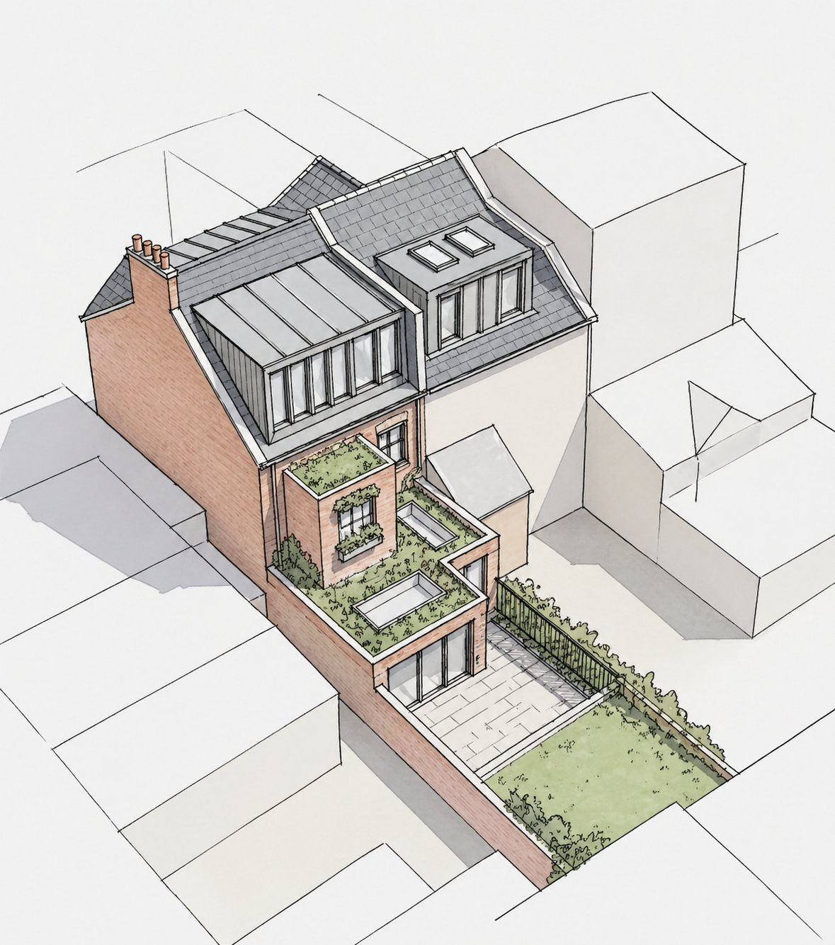 Proposed front elevation render